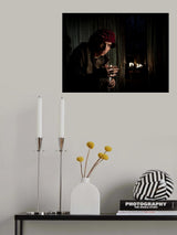 Portrait with a candle. Poster och Canvastavla