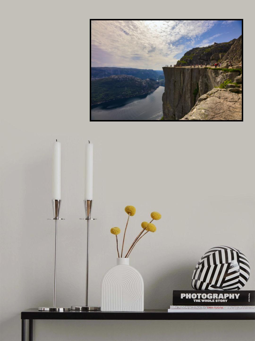 Majestic view of Norwegian Landscape, Pulpit Rock Poster och Canvastavla