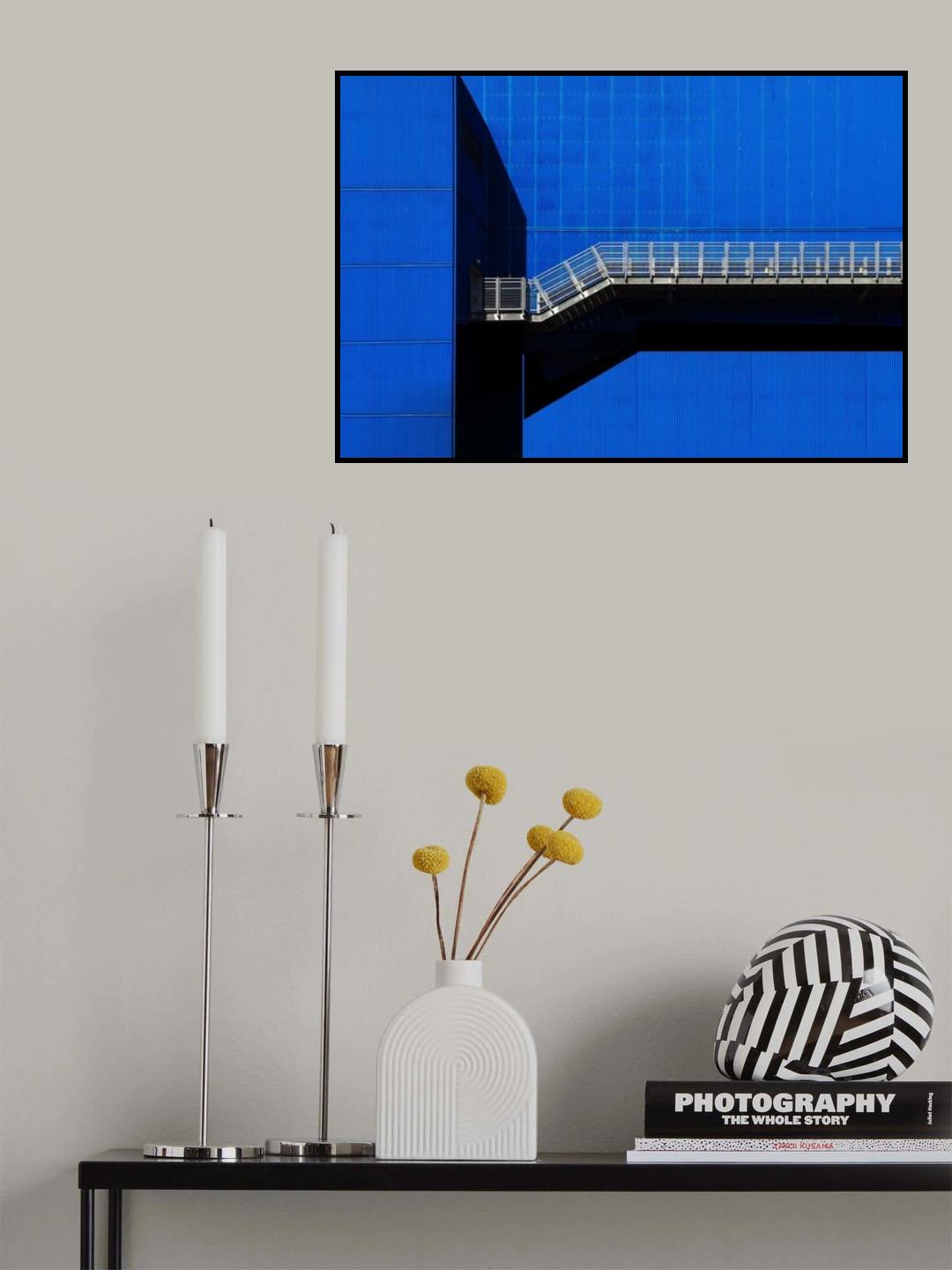 Blue on Blue Poster och Canvastavla