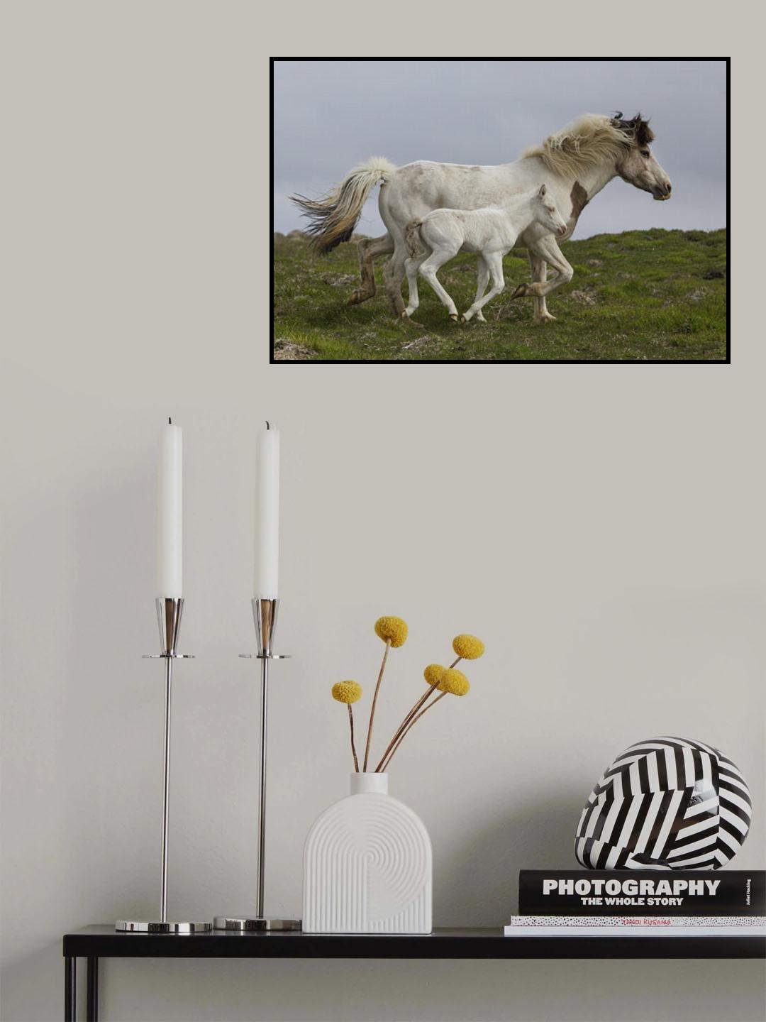 Mother´s Running Lesson Poster och Canvastavla