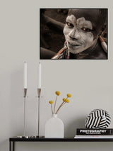 mundari man at Toch Manga camp-2613 Poster och Canvastavla