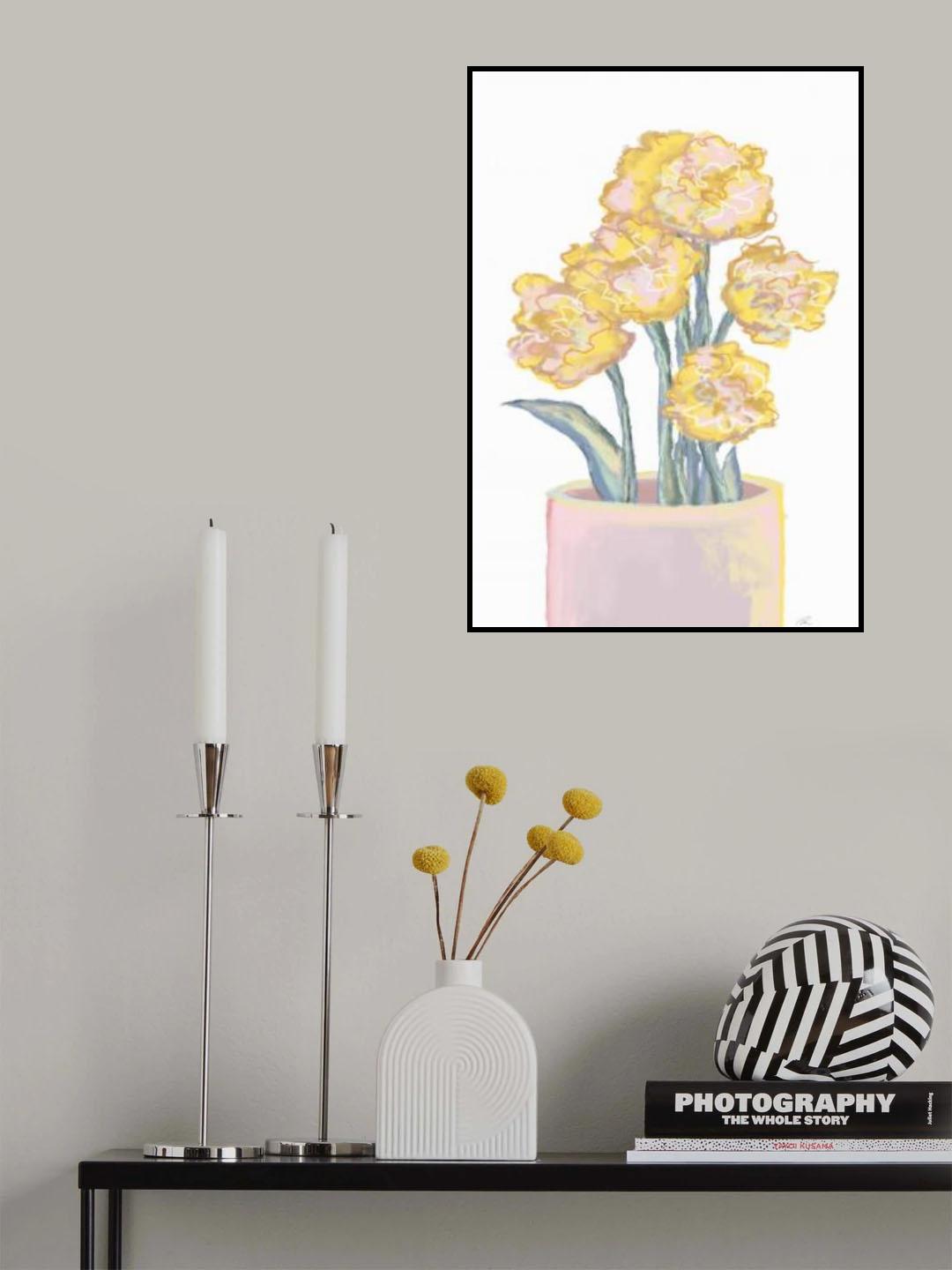 Yellow flowers Poster och Canvastavla