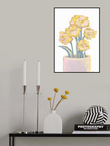 Yellow flowers Poster och Canvastavla