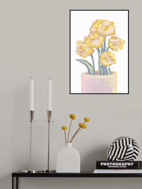 Yellow flowers Poster och Canvastavla