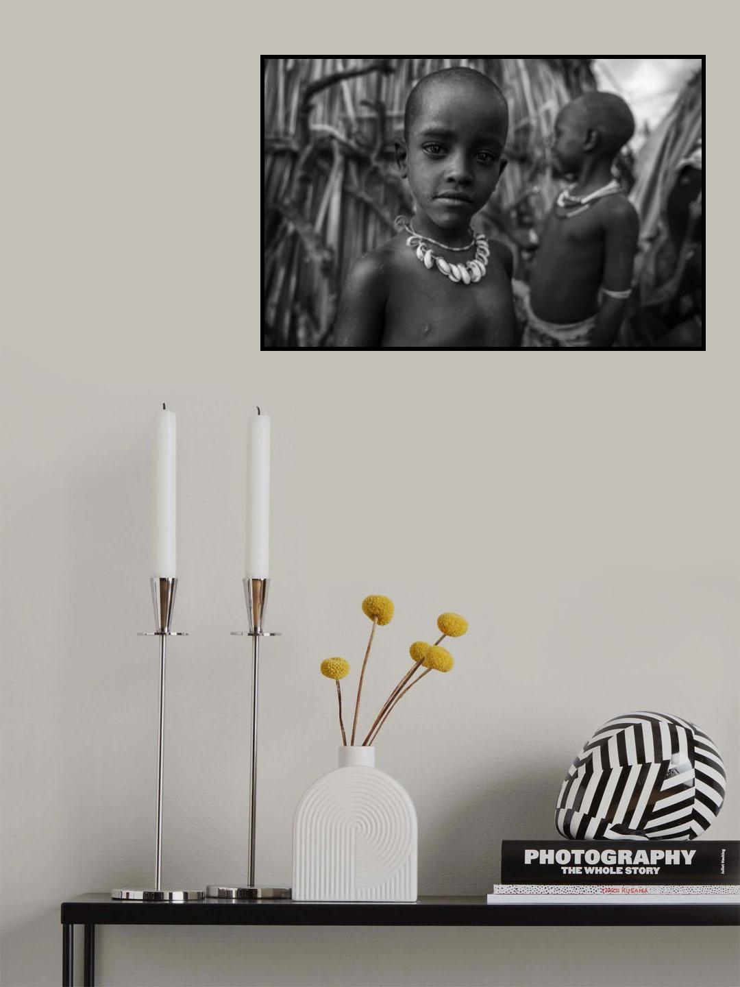 Ethiopian Abore tribes Poster och Canvastavla