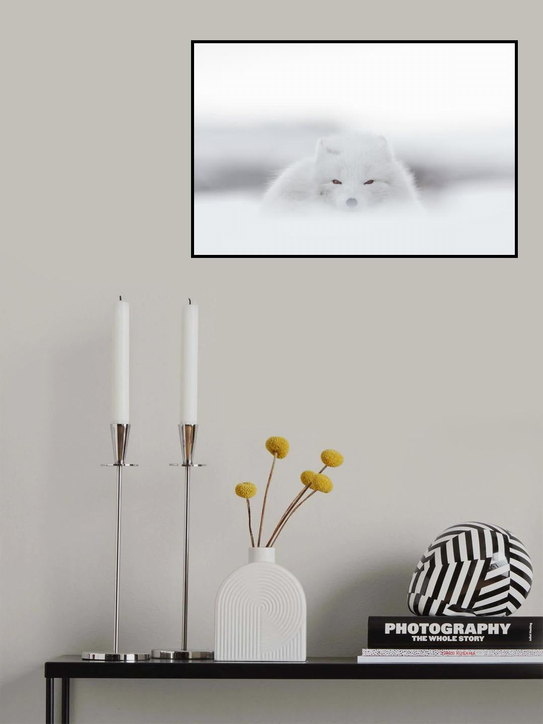 white Poster och Canvastavla