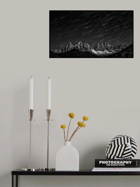Starfall in the Dolomites Poster och Canvastavla