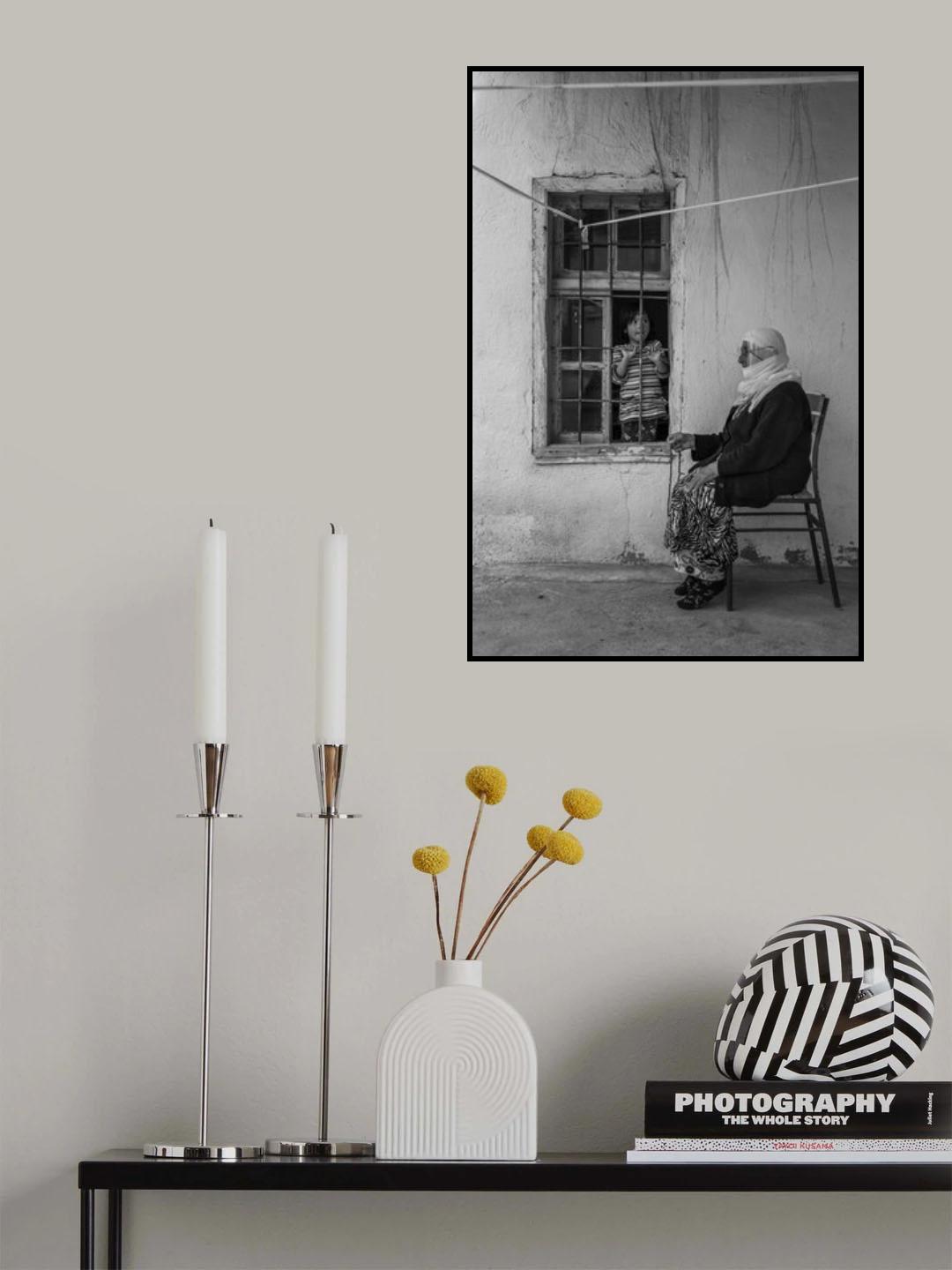 Child and GrandMother Poster och Canvastavla