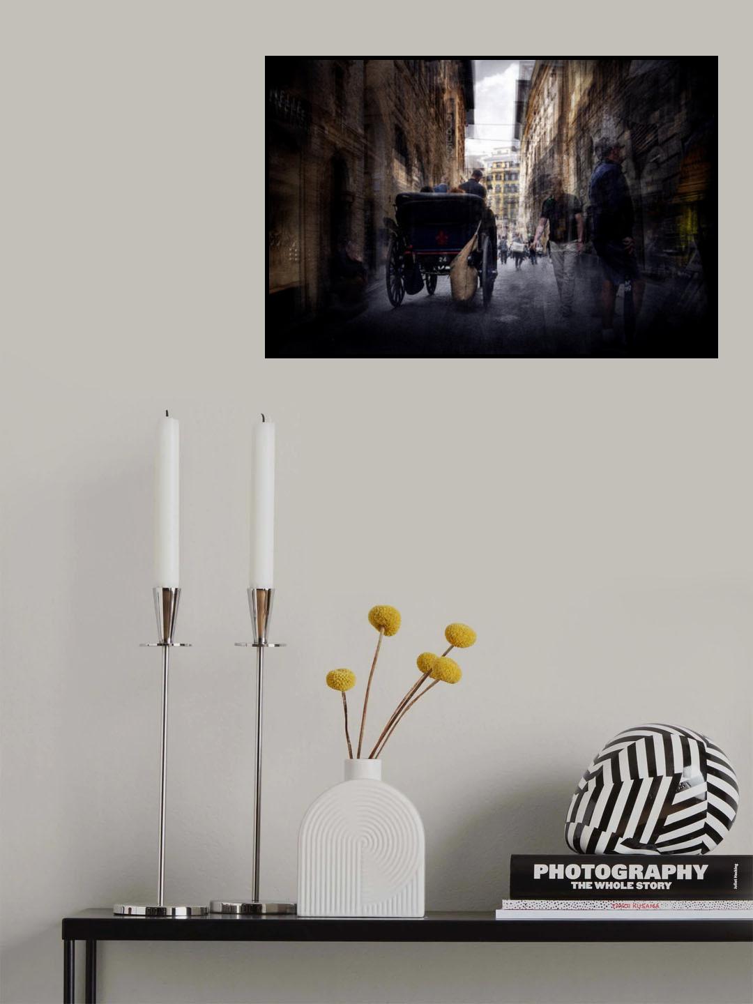 Carriage in the street Poster och Canvastavla