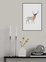 Pastel Deer Poster och Canvastavla