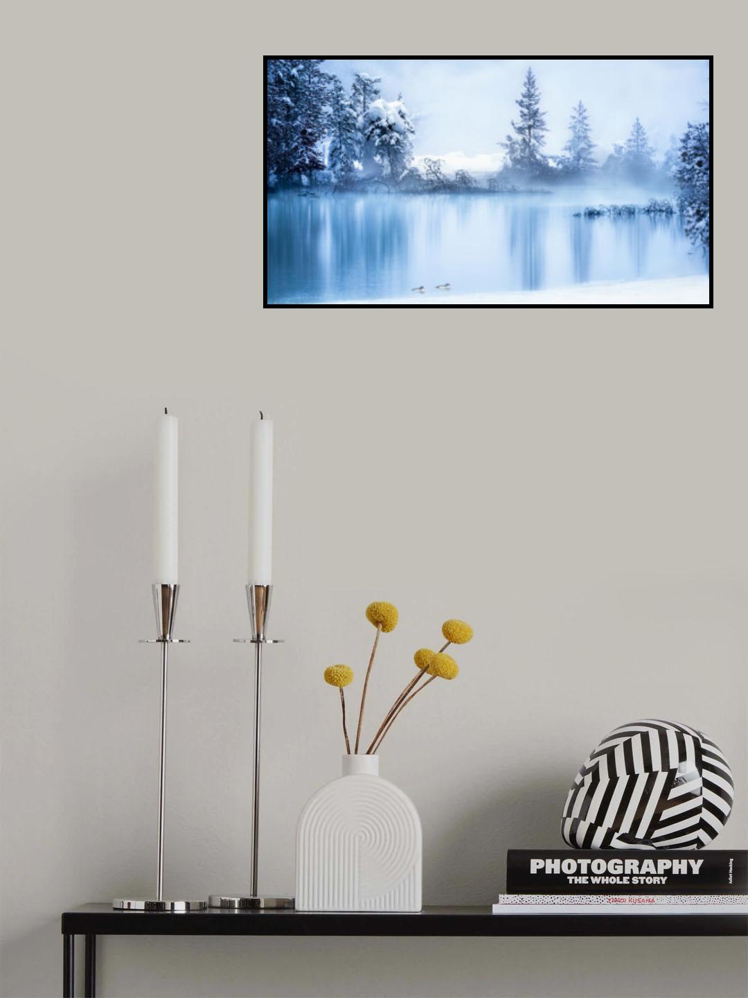 Yellowstone Winter Scene 6 Poster och Canvastavla