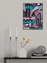 Moonlight Village Poster och Canvastavla