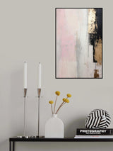 Pink abstraction Poster och Canvastavla
