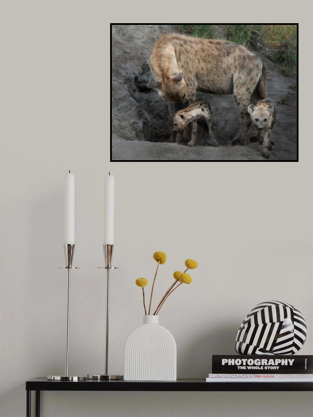 Hyena Family Poster och Canvastavla
