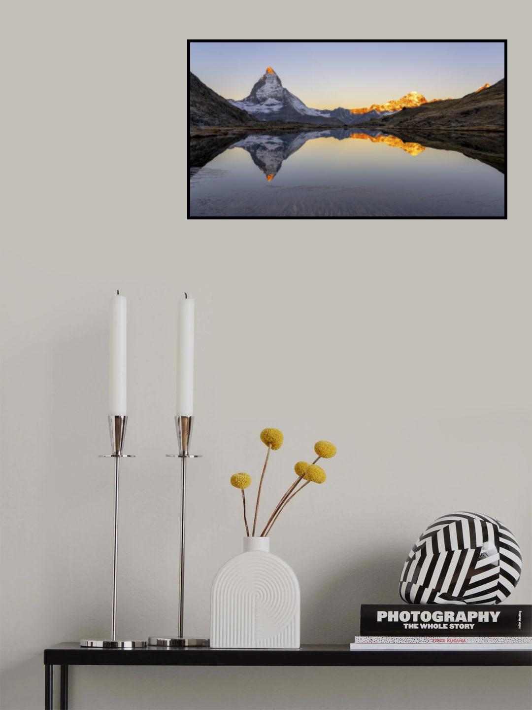 Matterhorn Golden Sunrise Poster och Canvastavla