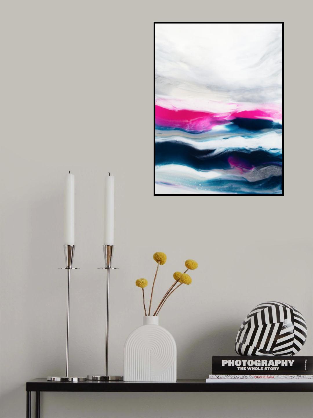 Fuschia Wave Part1 Poster och Canvastavla