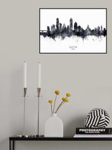 Austin Texas Skyline Poster och Canvastavla