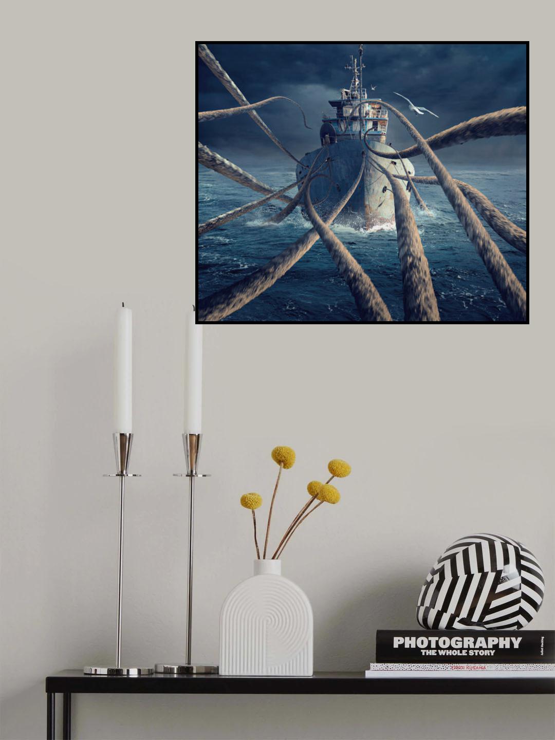 Caught the ship Poster och Canvastavla