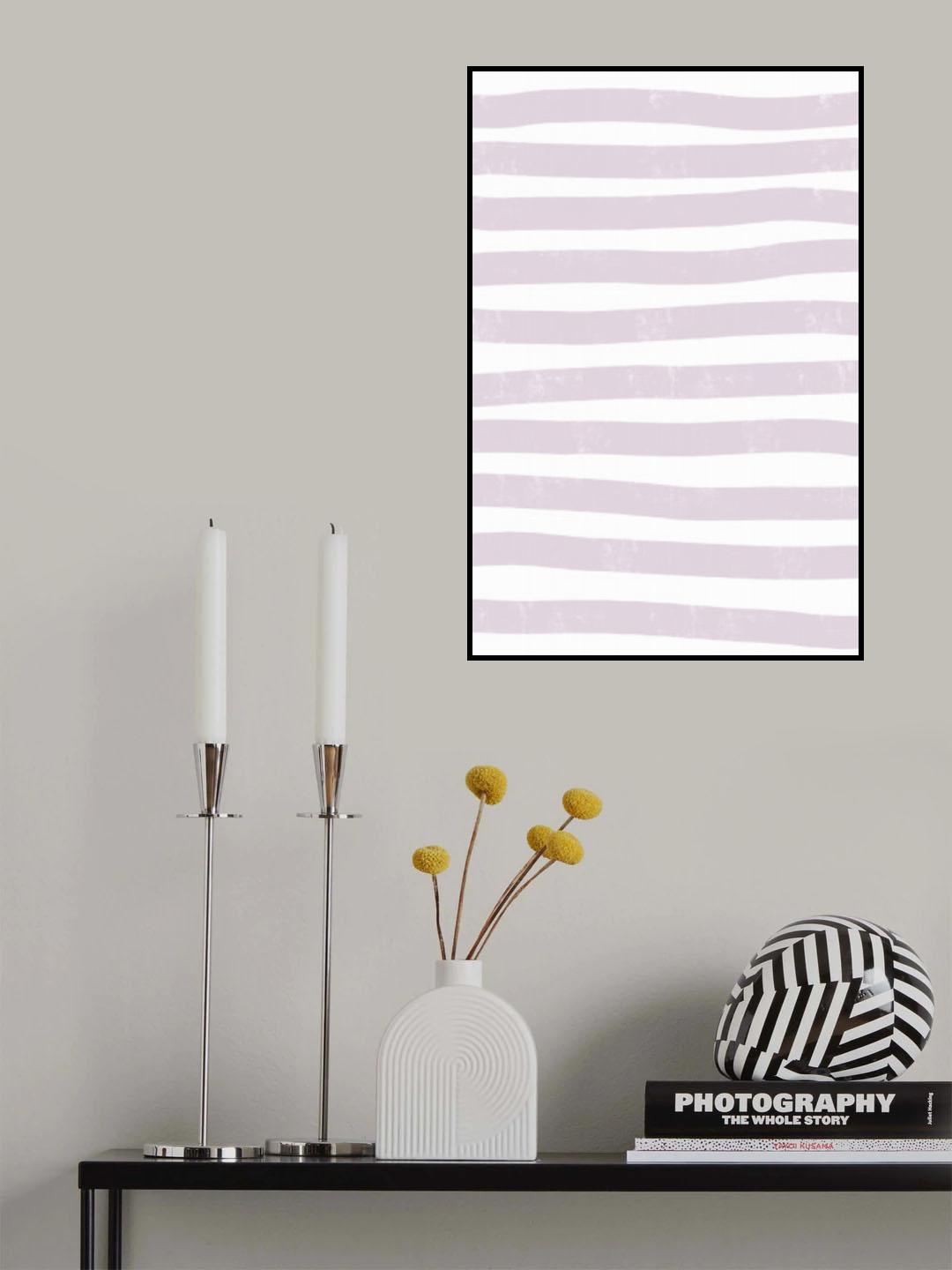Lilac Lines Poster och Canvastavla