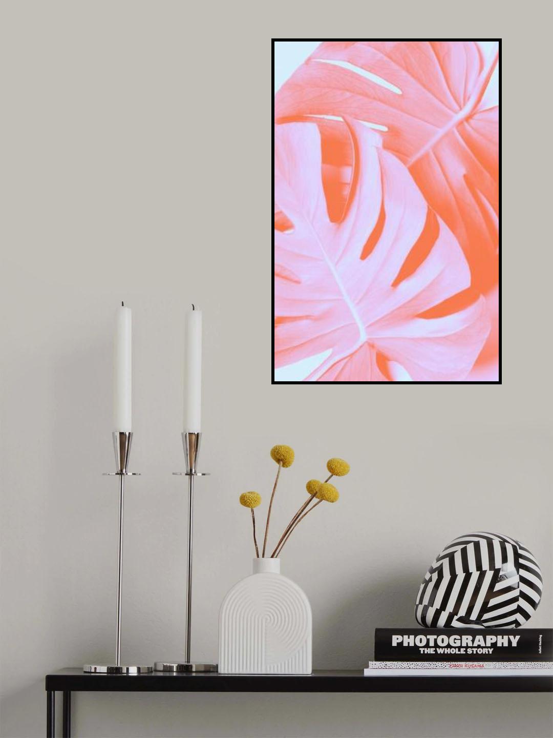 Monstera Orange 03 Poster och Canvastavla