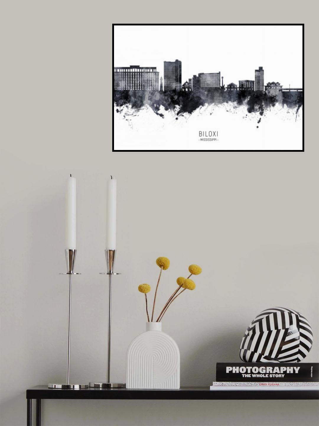 Biloxi Mississippi Skyline Poster och Canvastavla