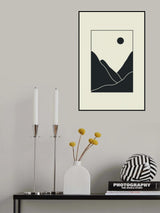 Black Minimal Mountains #2 Poster och Canvastavla