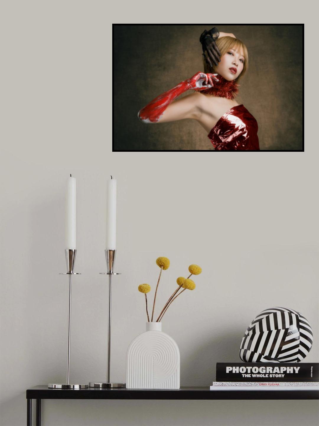 Red Hand Poster och Canvastavla