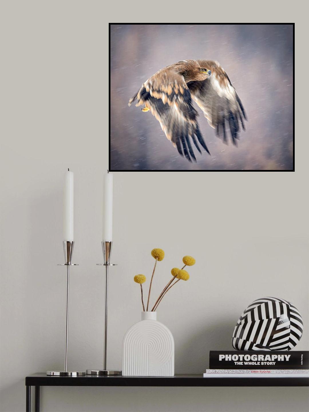 Soaring in the snow Poster och Canvastavla