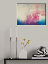 Acrylic colors and ink in water Poster och Canvastavla