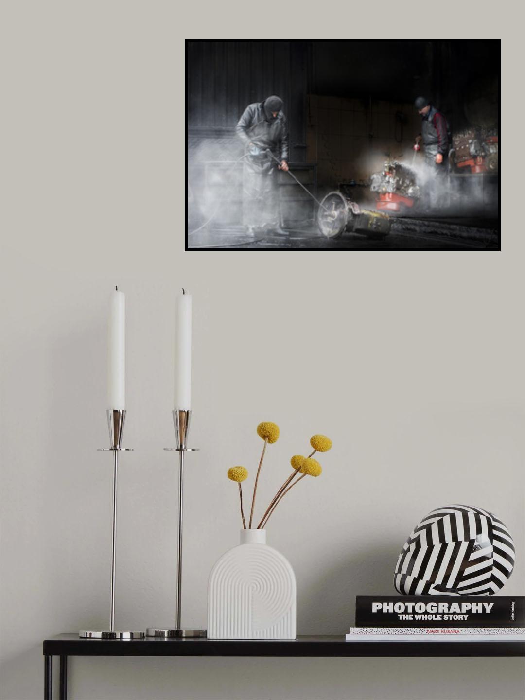 Engine wash Poster och Canvastavla