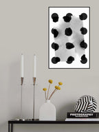 Abstract Painting Polka Dots Pattern Ii Poster och Canvastavla