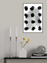 Abstract Painting Polka Dots Pattern Ii Poster och Canvastavla