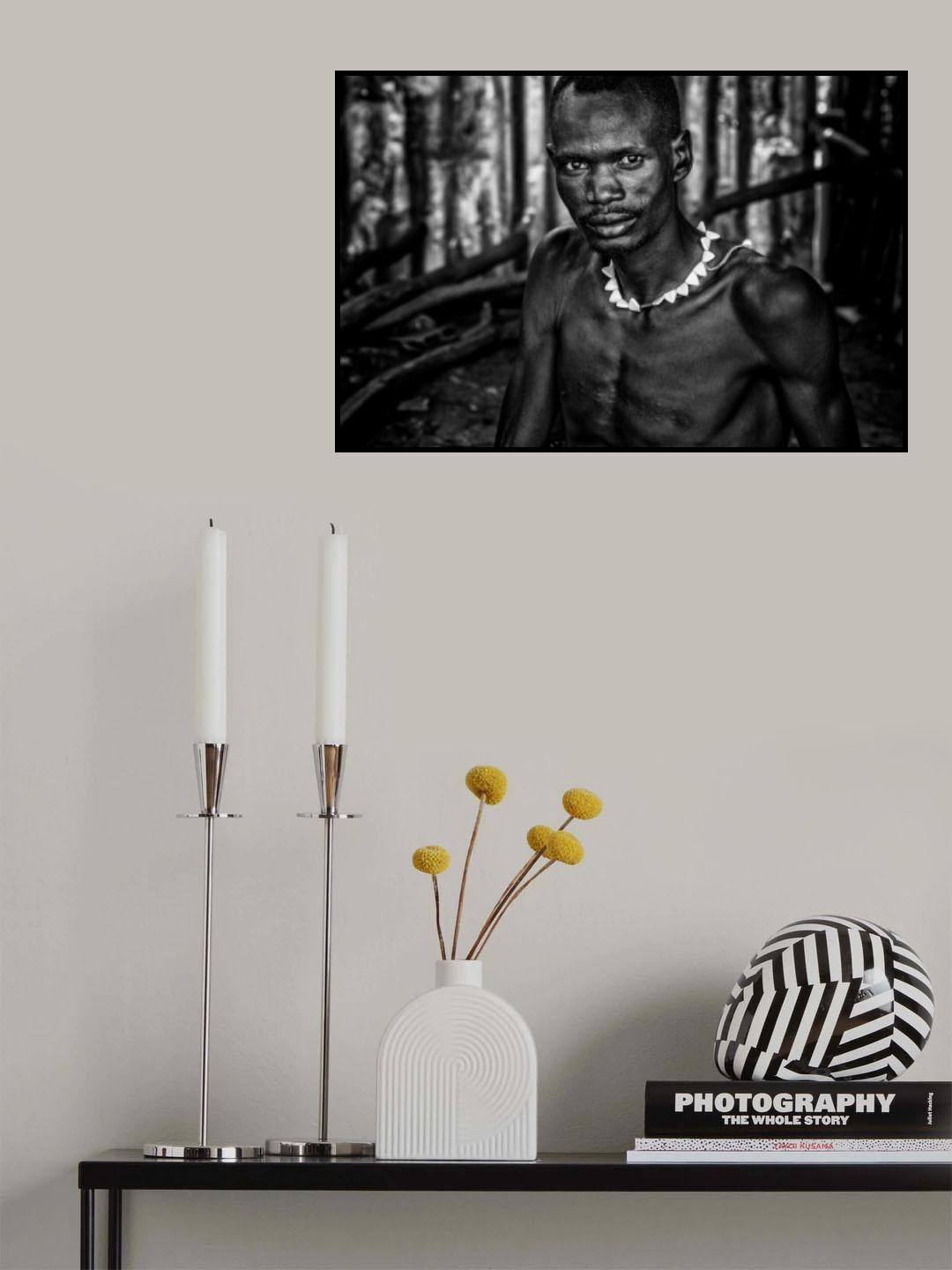 Nyangaton father and son hiding in the back Poster och Canvastavla
