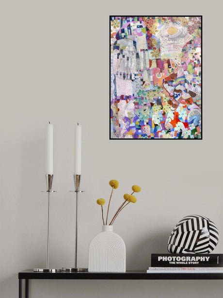 covid Spring 36x48 Oil Paint Mixed Media On Canvas Poster och Canvastavla