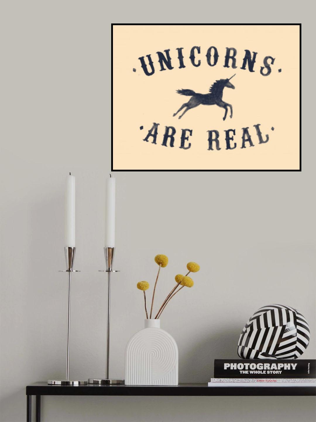 Unicorns Are Real Ii Poster och Canvastavla