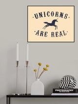 Unicorns Are Real Ii Poster och Canvastavla