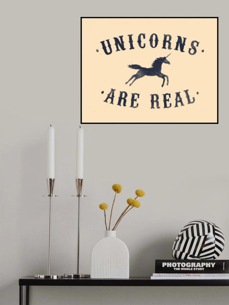Unicorns Are Real Ii Poster och Canvastavla