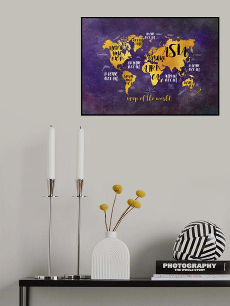 World map 31 Poster och Canvastavla