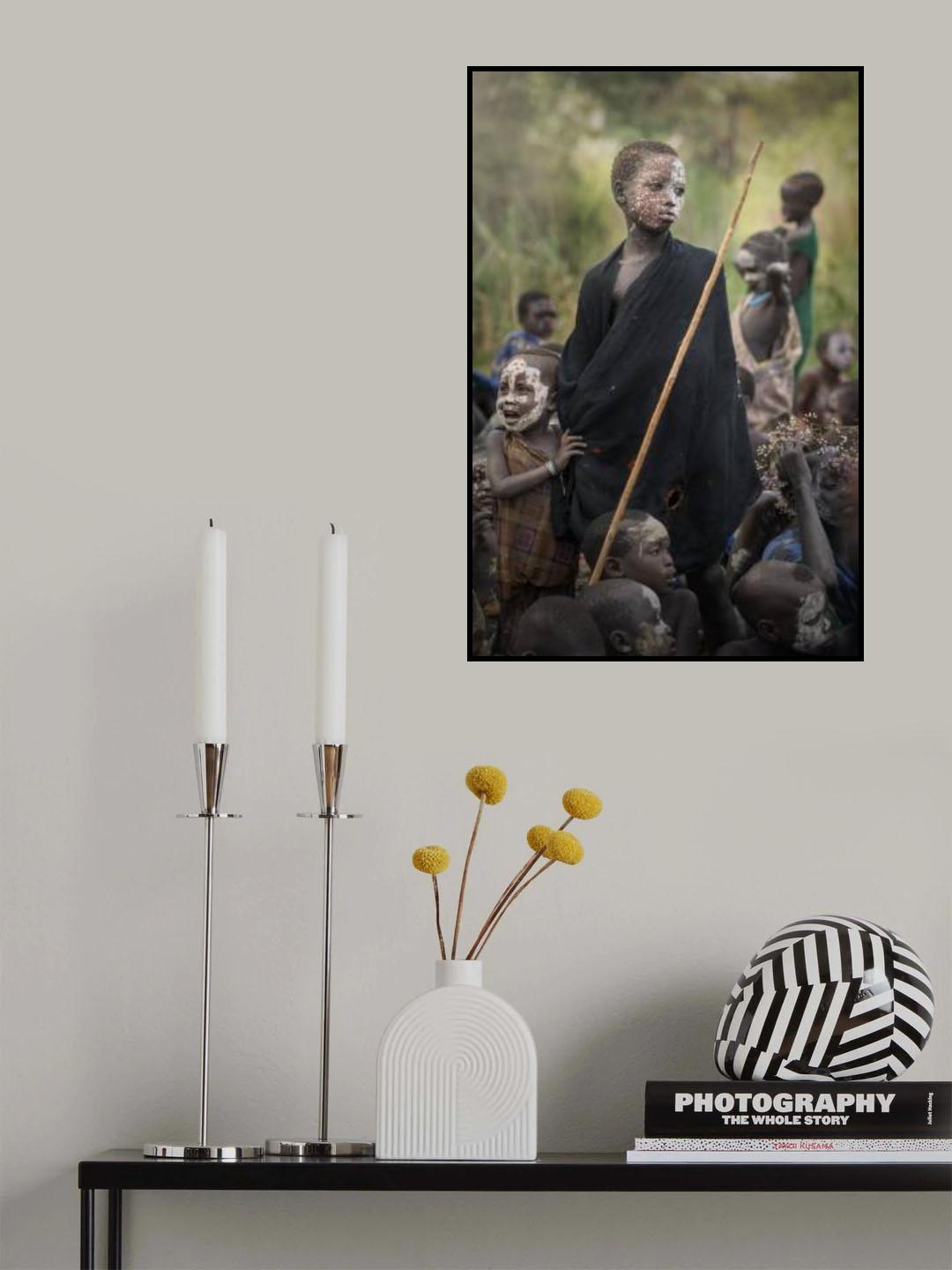 Ethiopian Suri tribes Poster och Canvastavla