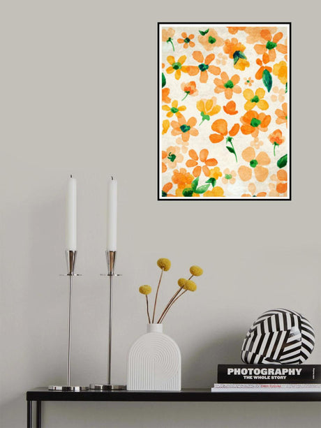 Orange Poster och Canvastavla
