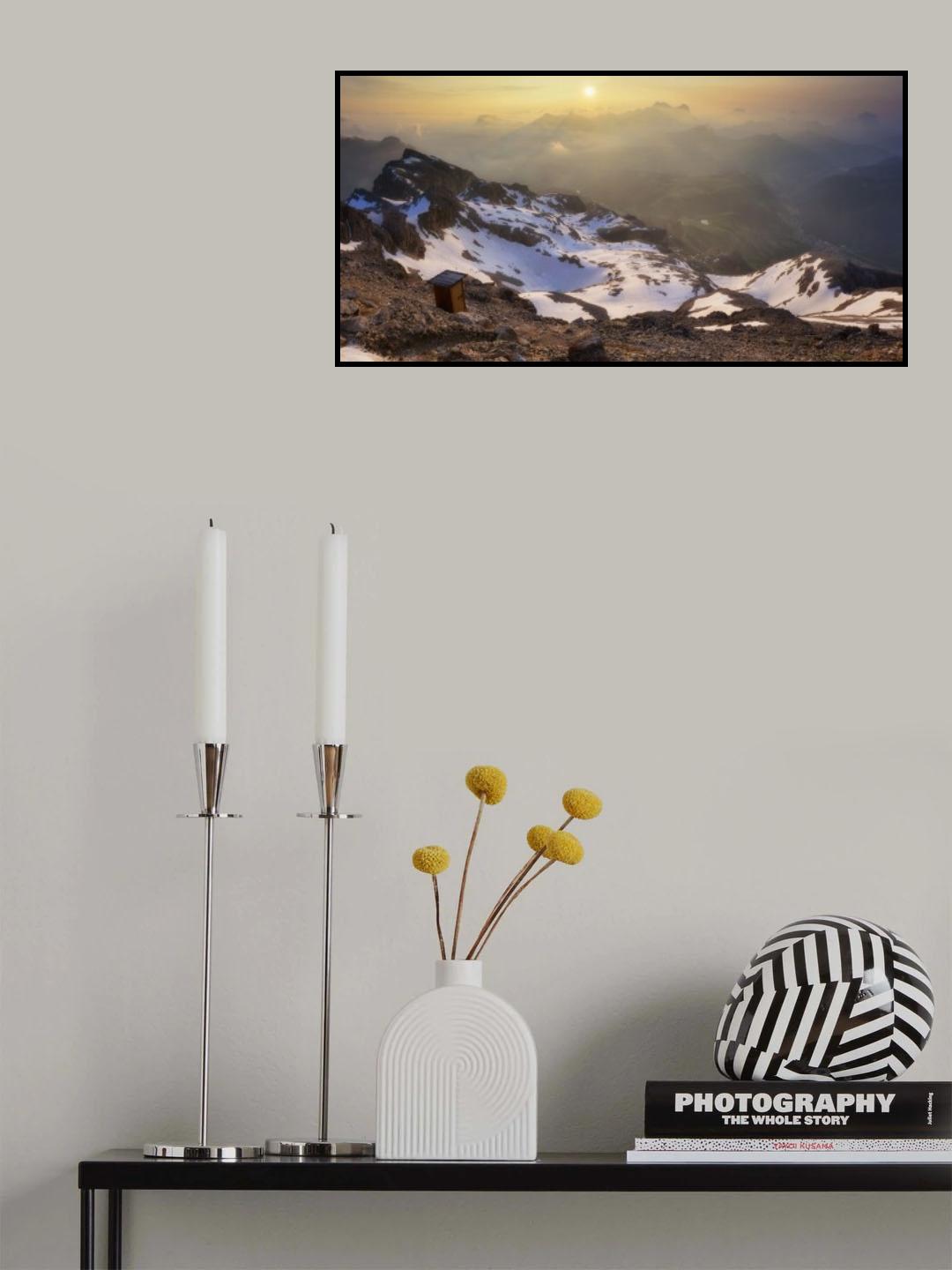 The Most panoramic WC in the world (3253 Mt high) Poster och Canvastavla