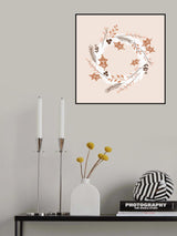 Christmas Wreath Poster och Canvastavla