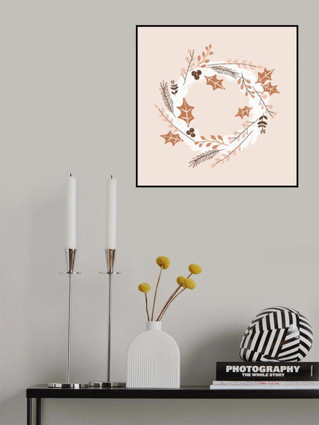 Christmas Wreath Poster och Canvastavla