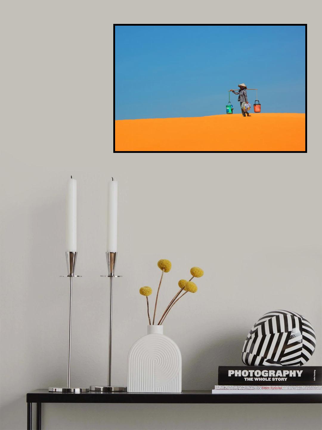 Keeping The Sand Dunes Clean Poster och Canvastavla