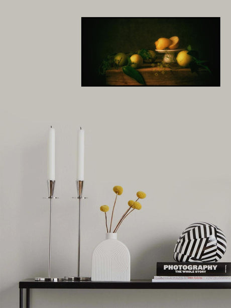 Still life sunny lemons Poster och Canvastavla