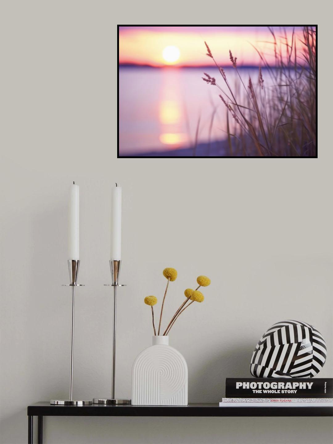 Purple Sunset Poster och Canvastavla