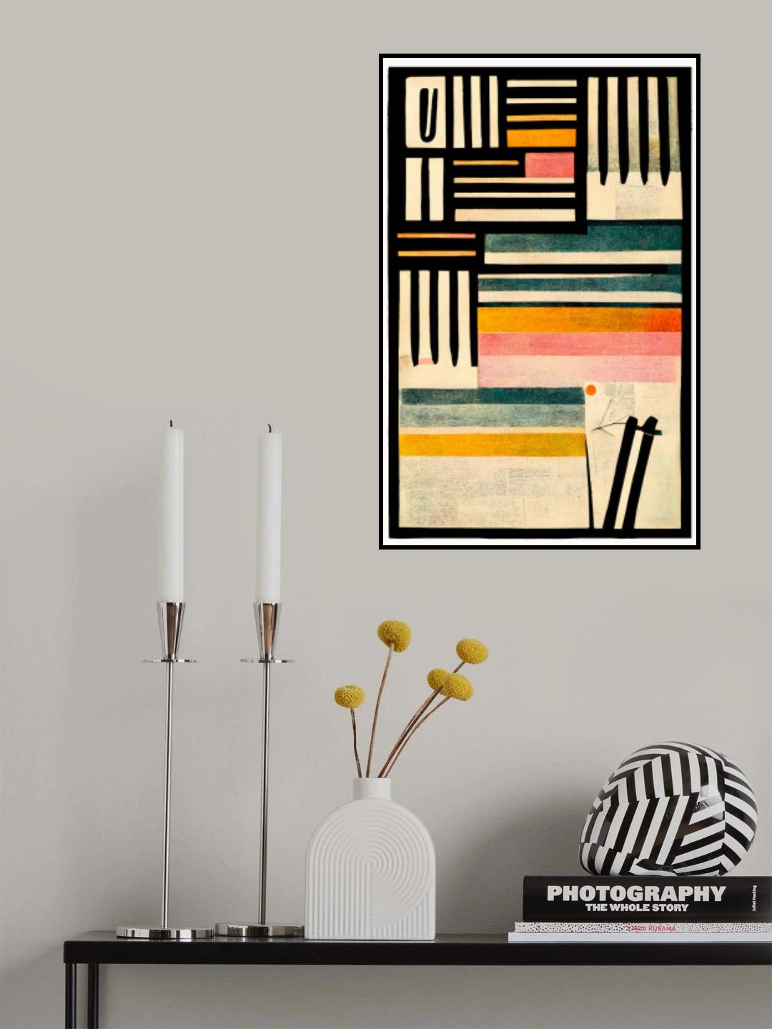 Crossed Lines Poster och Canvastavla