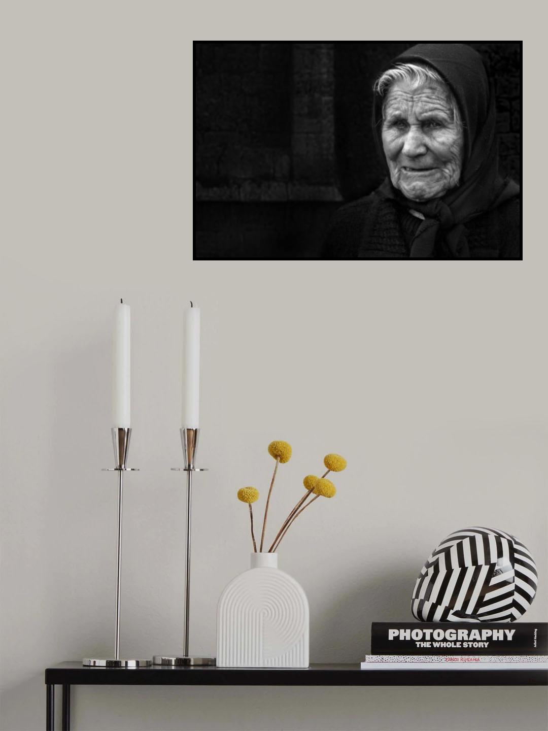 Woman portrait Poster och Canvastavla