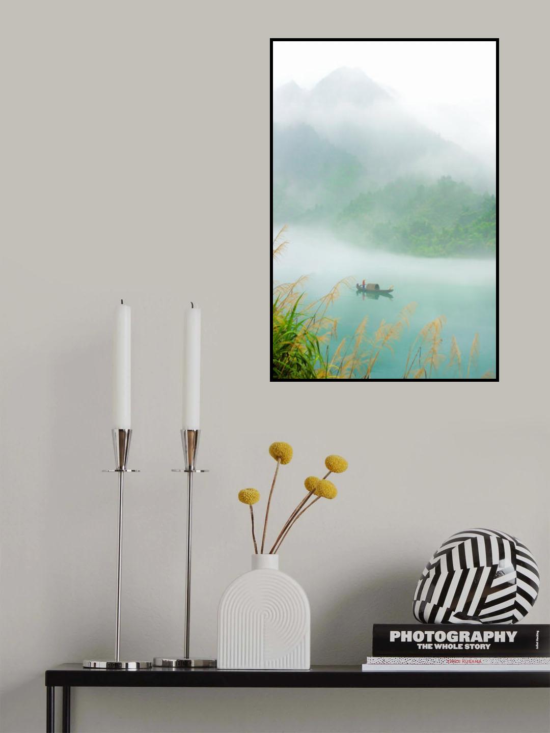 Fog Sprinkle the East River Poster och Canvastavla