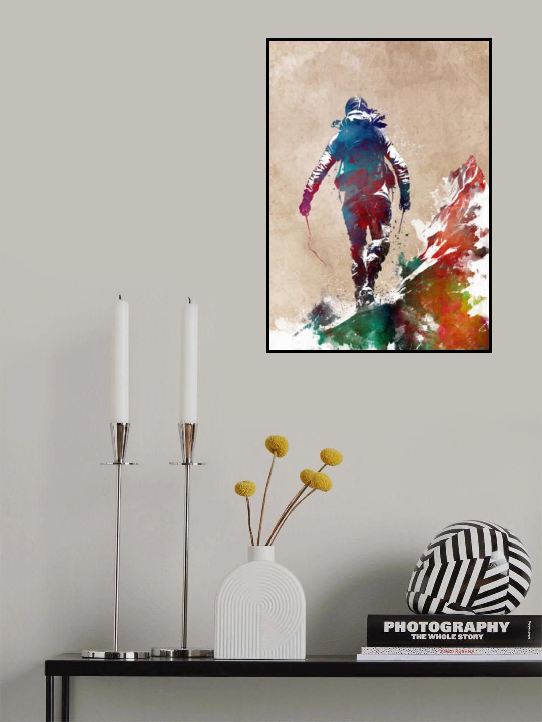 Mountaineer Sport Art 14 Poster och Canvastavla